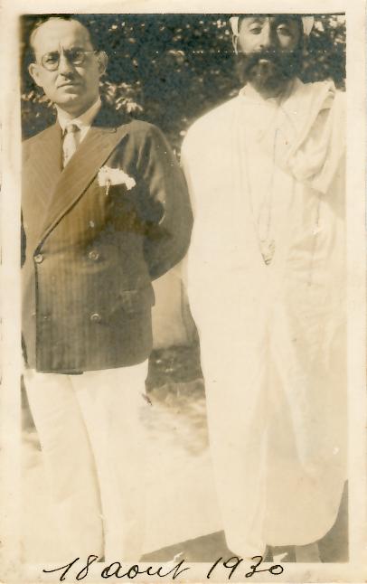 عبد الحميد بن باديس وأحمد توفيق المدني في 18 أغسطس 1930