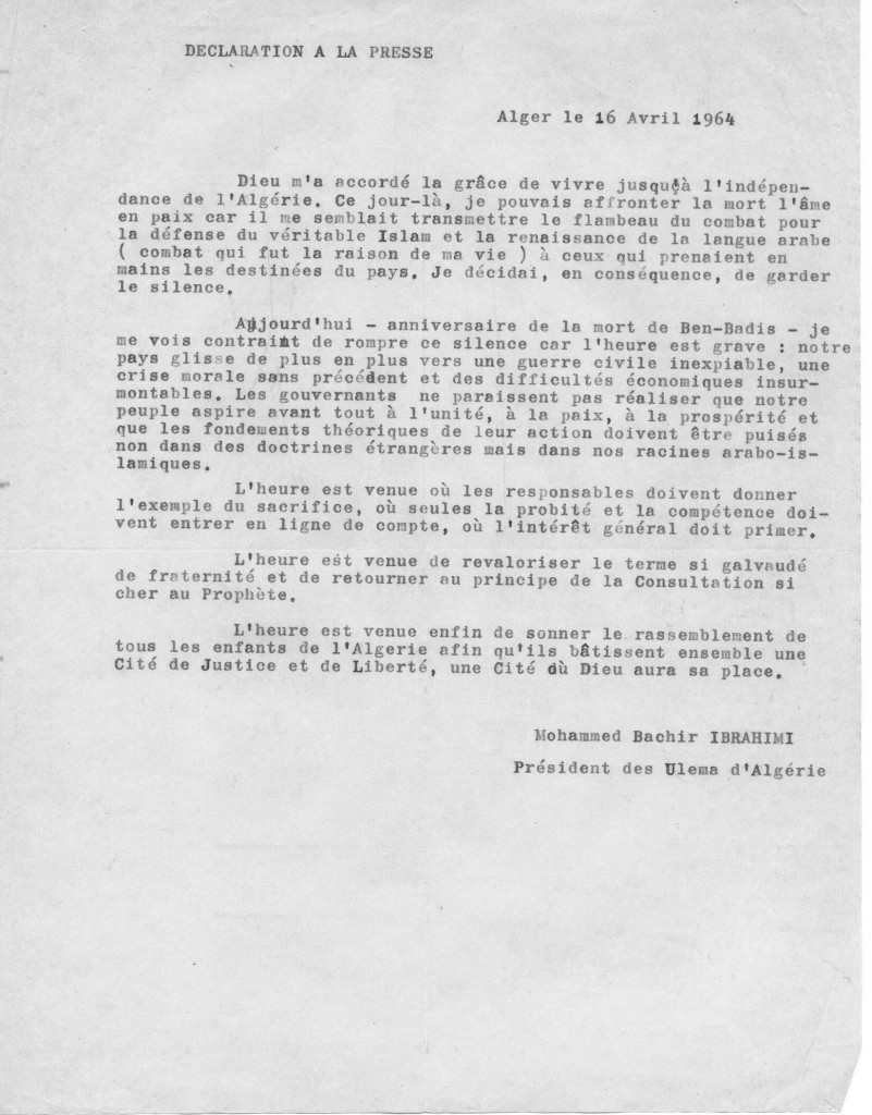 Déclaration Ibrahimi